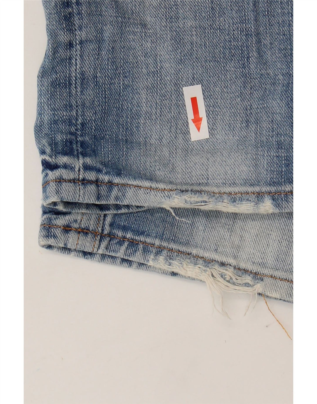 Replay Dame Distressed Slim Jeans W27 L32 Blå Bomuld