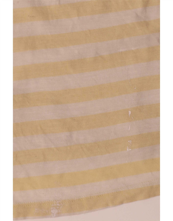 Jack & Jones herre T-shirt top mellem gul stribet bomuld