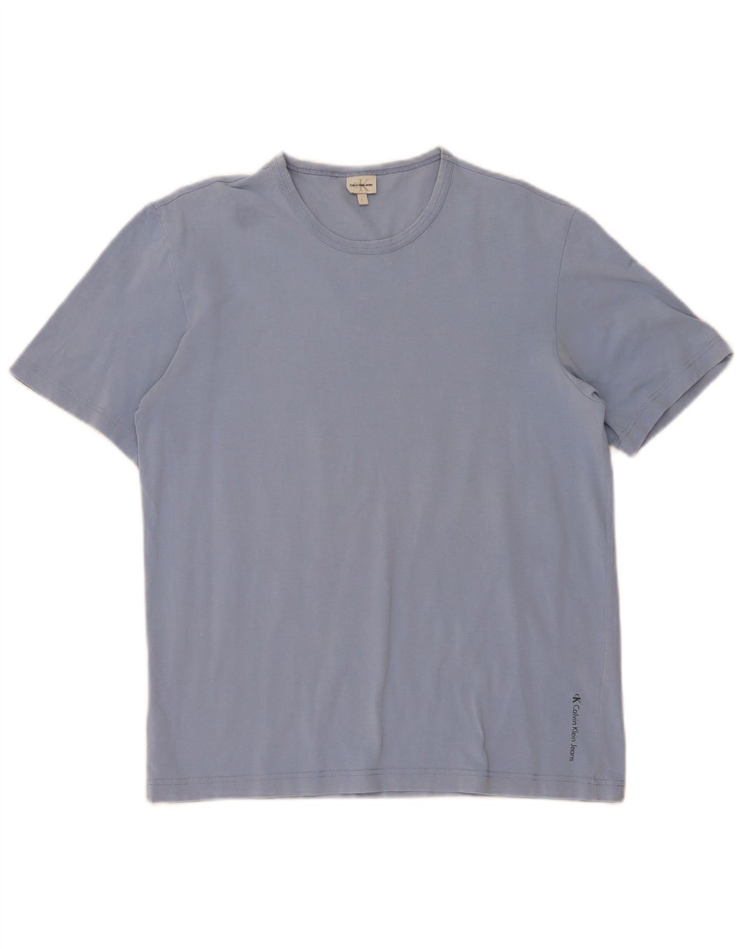Calvin Klein Herre T-Shirt Top Stor Blå