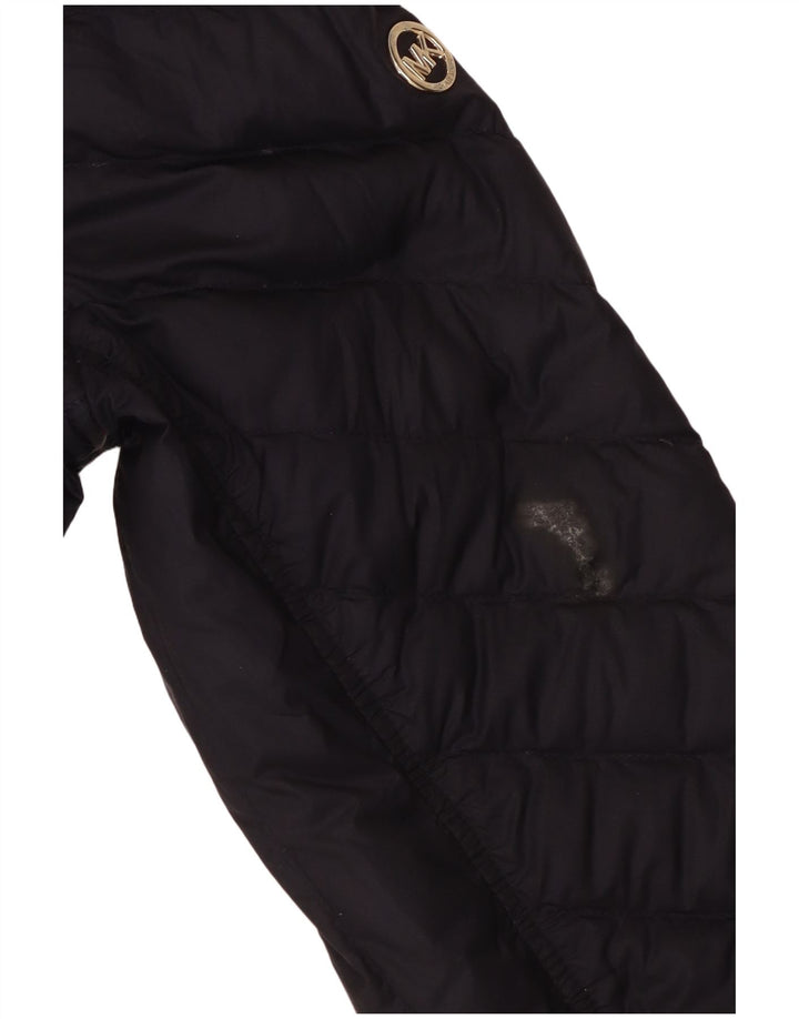 Michael Kors Dame Hættejakke UK 14 Medium Navy Blue Polyester