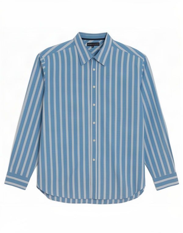 Tommy Hilfiger herreskjorte XL blå stribet bomuld