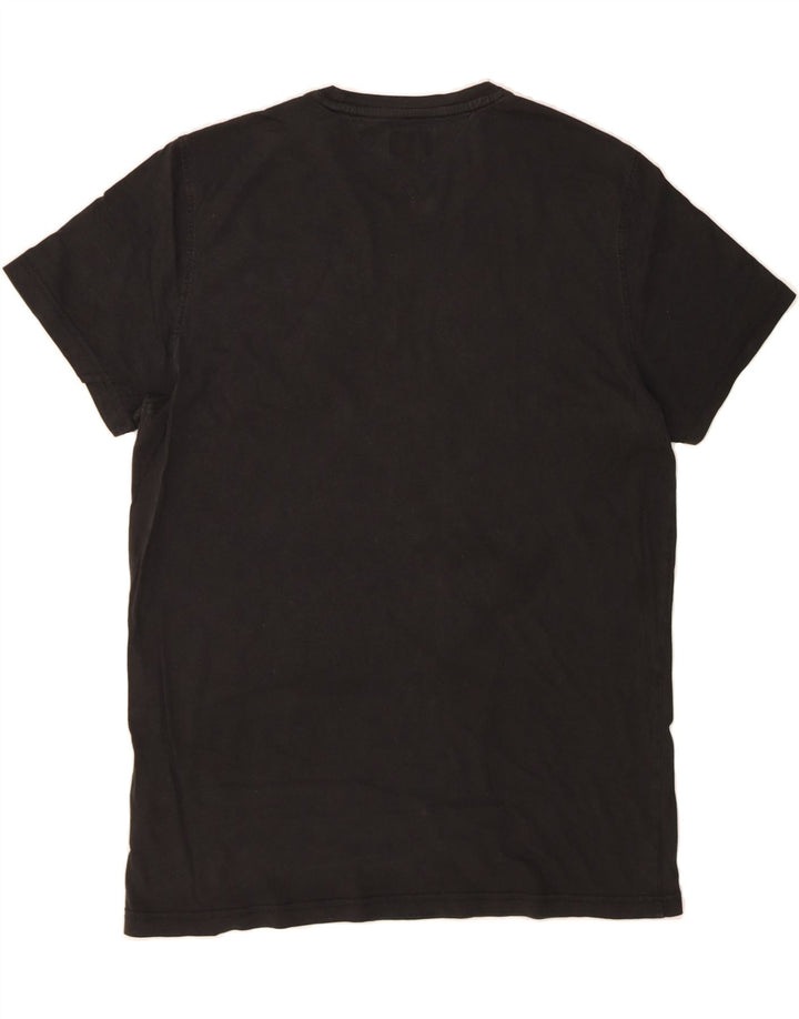 TOMMY HILFIGER Mens T-Shirt Top Large Black Cotton Vintage Tommy Hilfiger and Second-Hand Tommy Hilfiger from Messina Hembry 