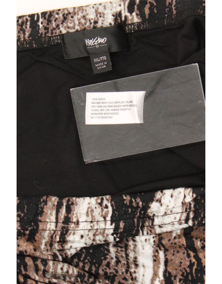 MOSSIMO lige nederdel til kvinder 2XL W40 Brun Colourblock Rayon
