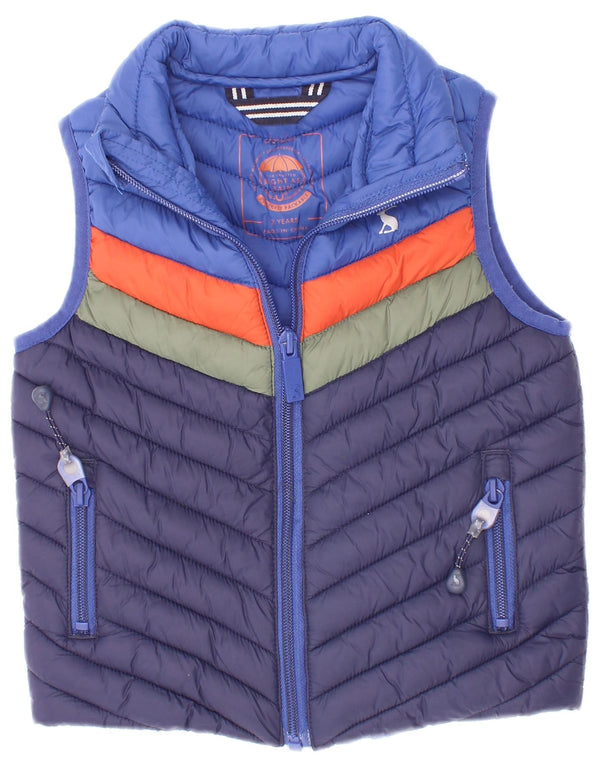Joules Baby Boys Polstret Gilet 18-24 måneder Navy Blue Colourblock Polyamid