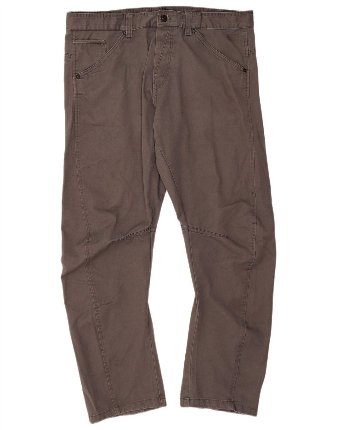 JACK & JONES Straight Casual bukser til mænd W38 L32 Grå polyester