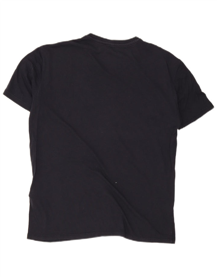 Armani Jeans Herre T-Shirt Top Stor Marineblå Bomuld
