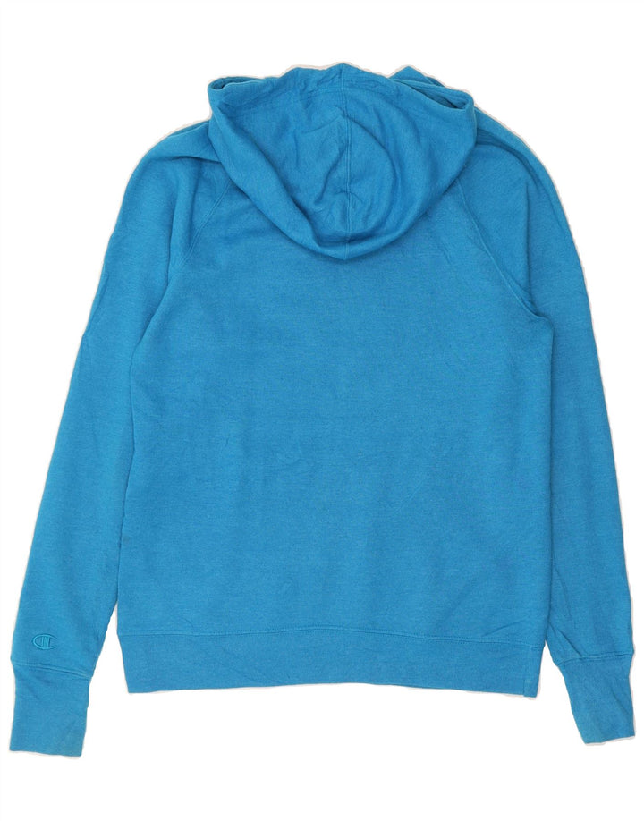 CHAMPION Mens Hoodie Jumper Medium Blue Vintage Champion and Second-Hand Champion from Messina Hembry 