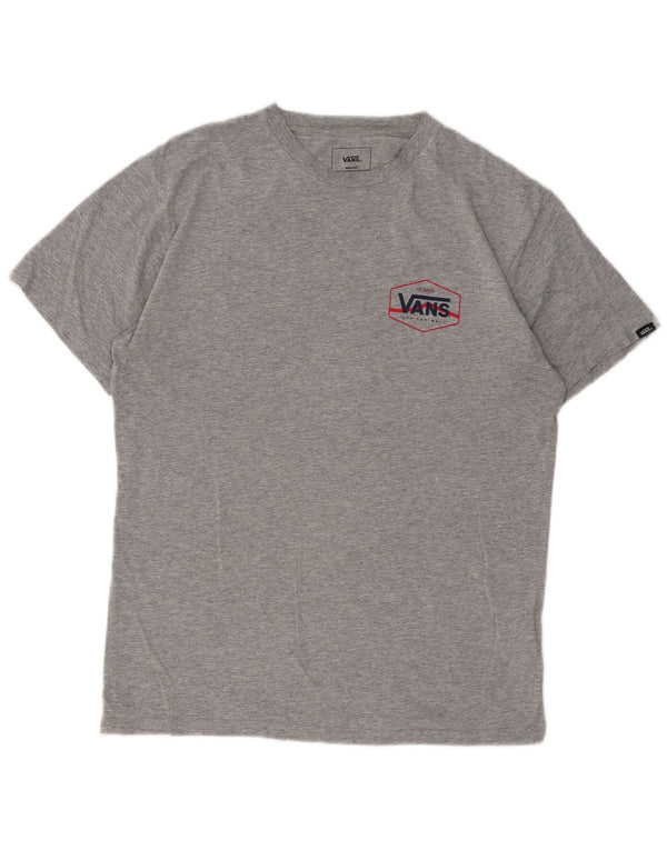 Vans Herre Classic Fit T-shirt Top Medium Grey Flecked Bomuld