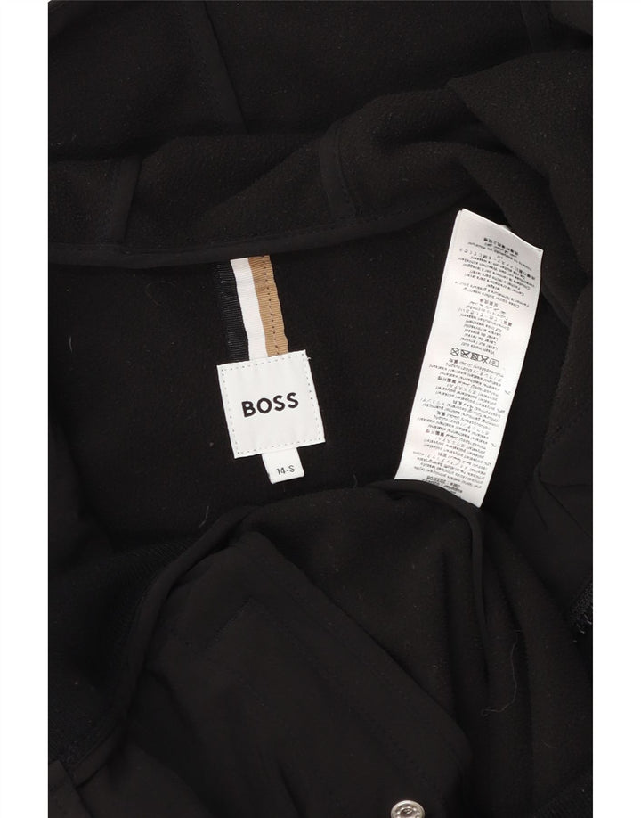 Hugo Boss Boys Hooded Bomber Jacket 13-14 år Lille sort stribet