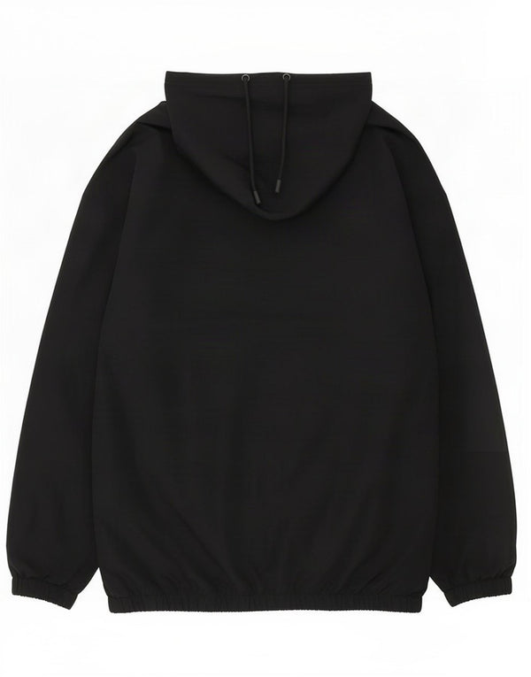 Under Armour drenge grafisk hætte regnjakke 13-14 år sort polyester