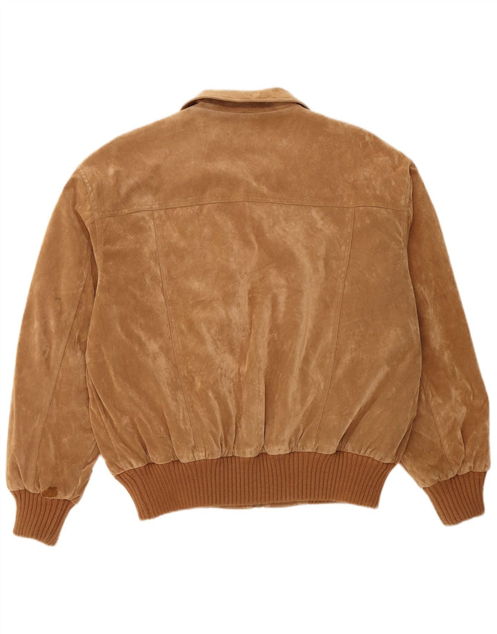 VINTAGE Bomberjakke til mænd UK 42 XL Brun Polyester