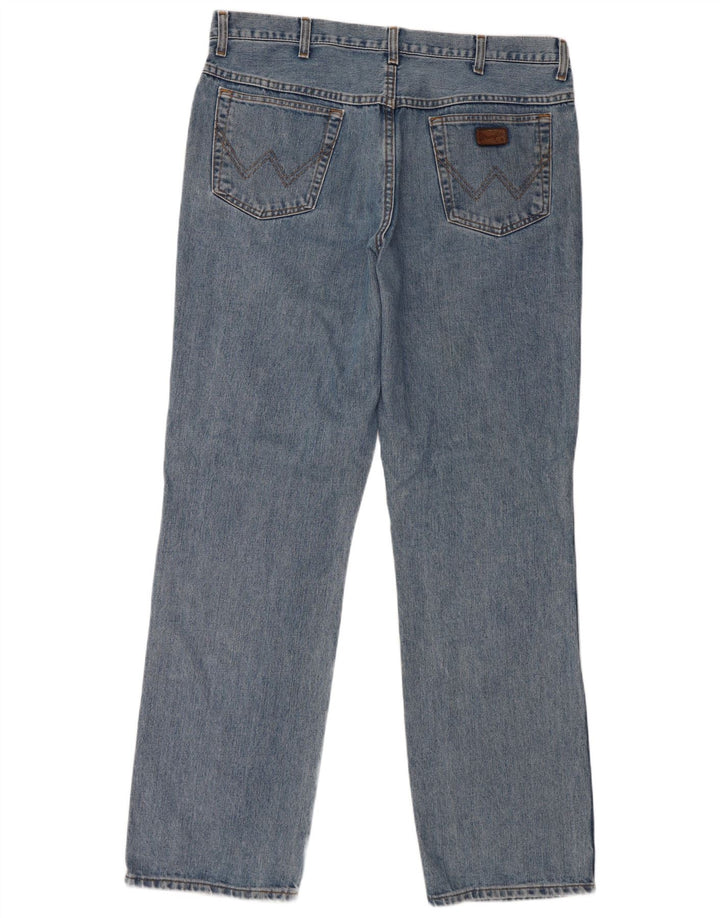 WRANGLER Herre Ohio Straight Jeans W38 L34 Blå Bomuld