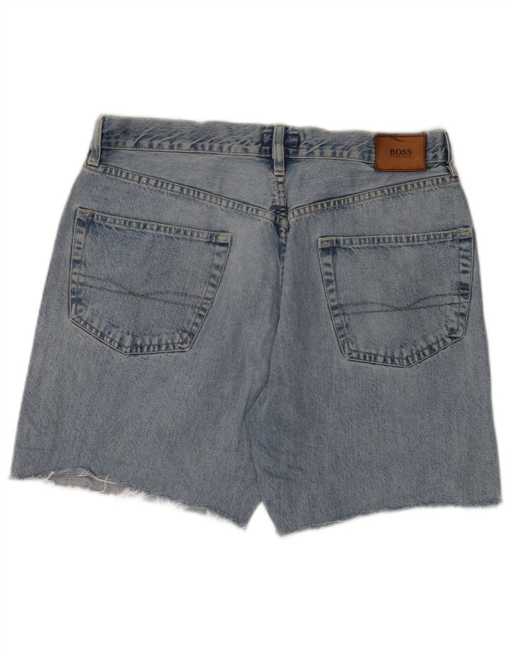 HUGO BOSS Herre Yukon Denim Shorts W36 Large Blue Cotton