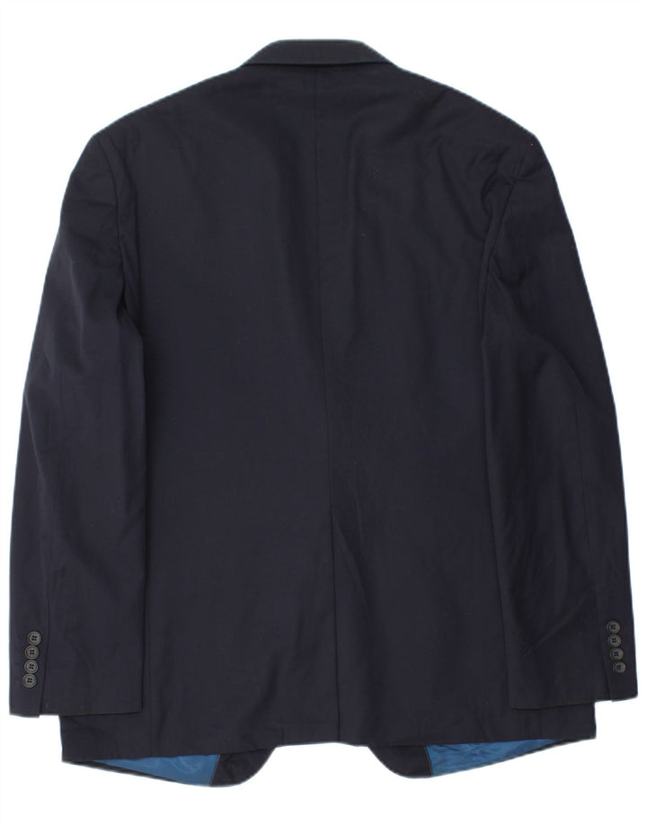 Marks & Spencer Herre Skræddersyet Fit Blazer Jacket UK 38 Medium Navy Blue