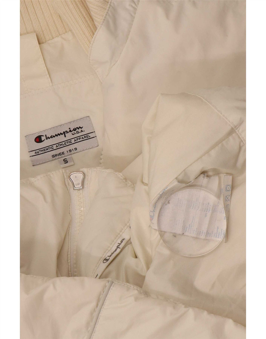 Champion Dame Polstret Jakke UK 10 Small White Polyamide