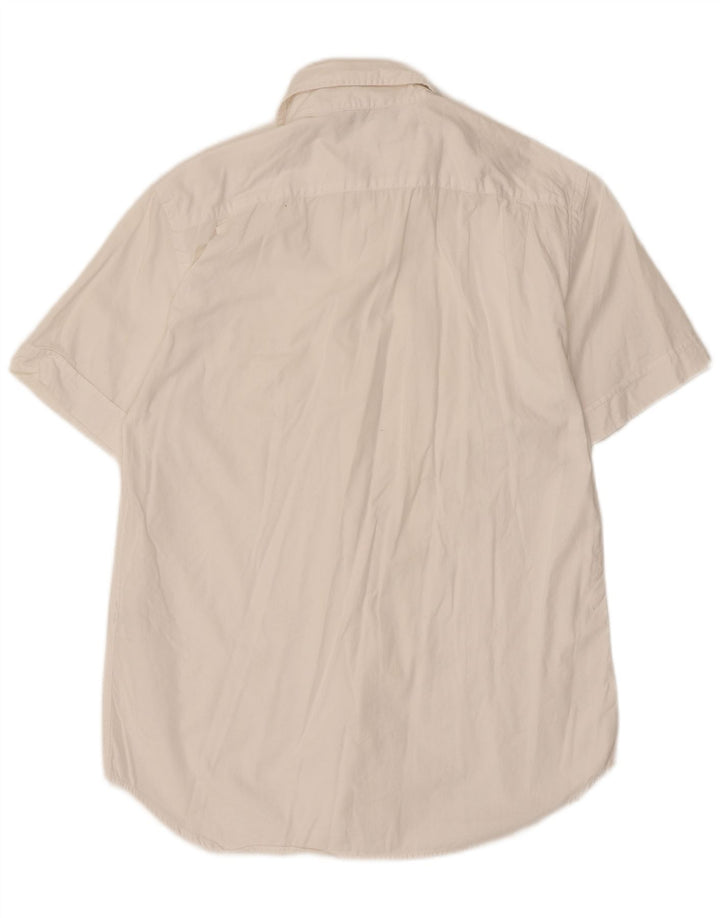 Gas Herre kortærmet skjorte lille hvid bomuld