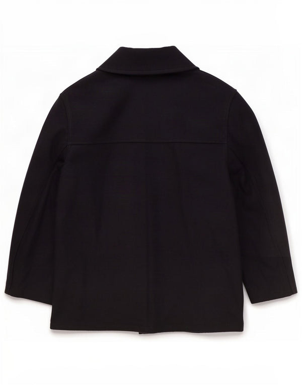 Vintage Herre Pea Coat UK 38 Medium Navy Blue Polychlorid