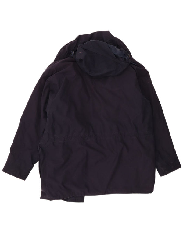 Musto Herre Graphic Loose Fit Windbreaker Coat UK 36 Small Navy Blue