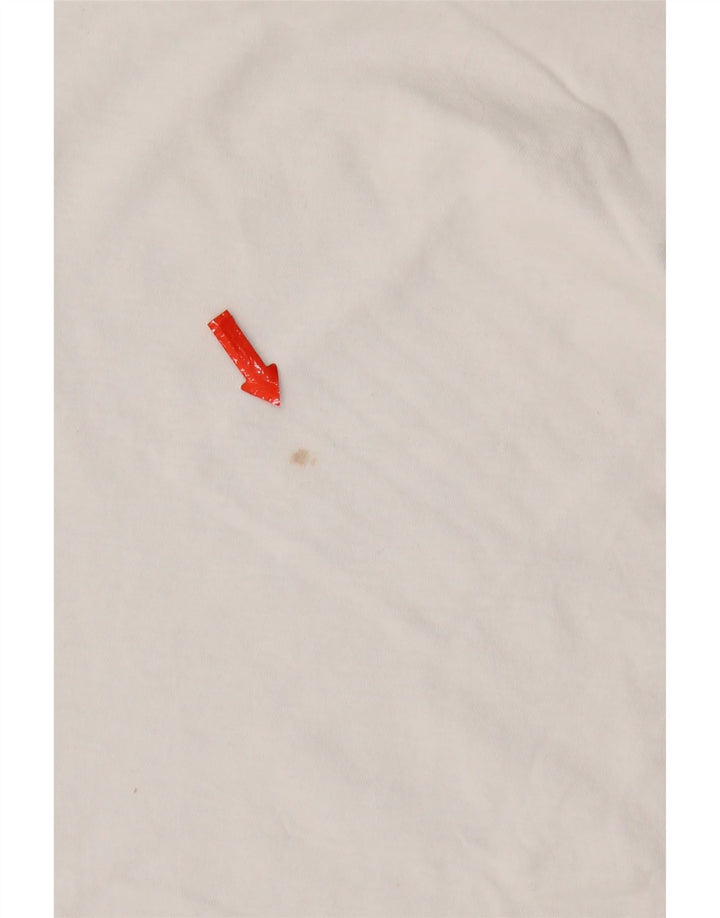 Zara Dame T-Shirt Top UK 10 Small White