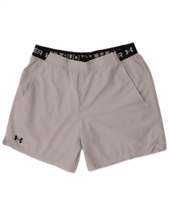 Under Armour Herre Fitted Graphic Sports Shorts XL Hvid Polyester