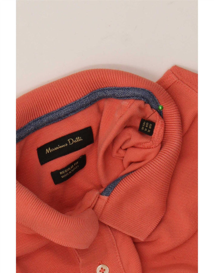 Massimo Dutti Herre Regular Fit Polo Shirt XL Orange