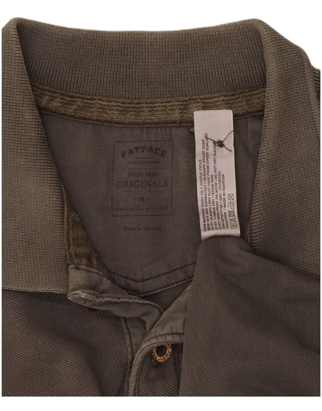 Fat Face Herre Polo Shirt Medium Grey Bomuld