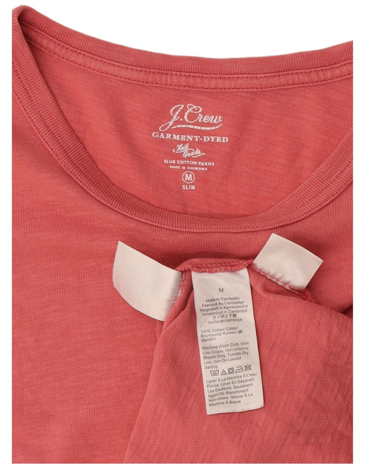 J. Crew Herre Slim T-Shirt Top Medium Pink Bomuld