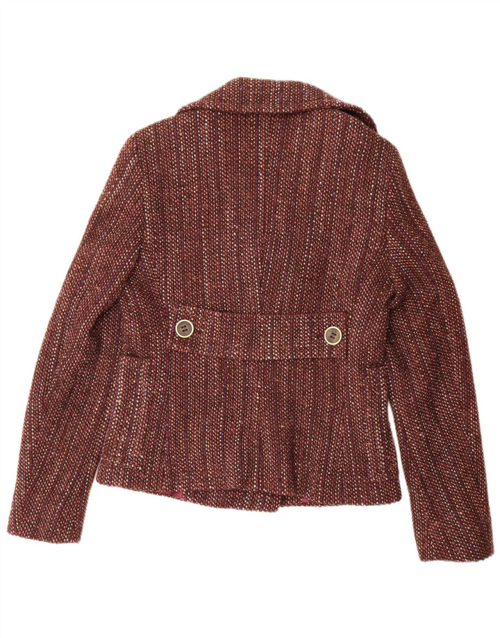 Max & Co. Dobbeltradet blazerjakke til kvinder UK 12 Medium Brun Flecked
