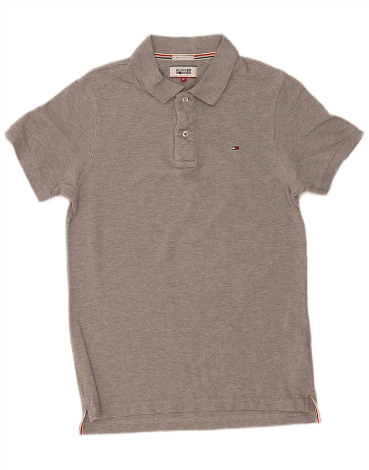 Tommy Hilfiger herre poloshirt mellemgrå bomuld