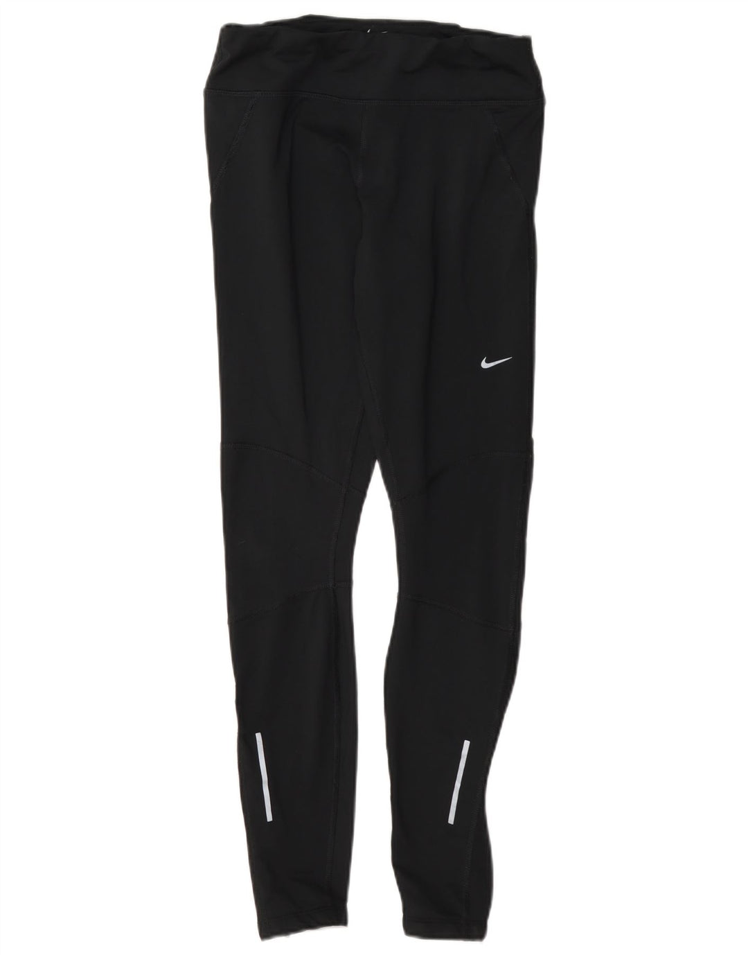 Nike Dame Dri Fit Leggings UK 8 Small Black Polyester