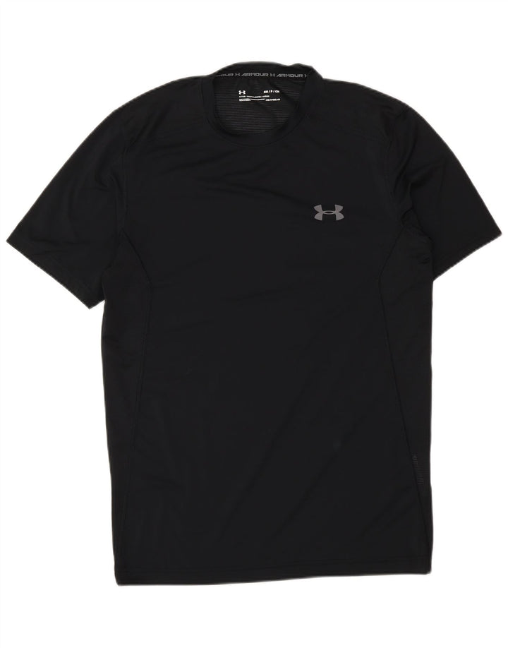 UNDER ARMOUR Herre Heat Gear T-Shirt Top Medium Sort Polyester