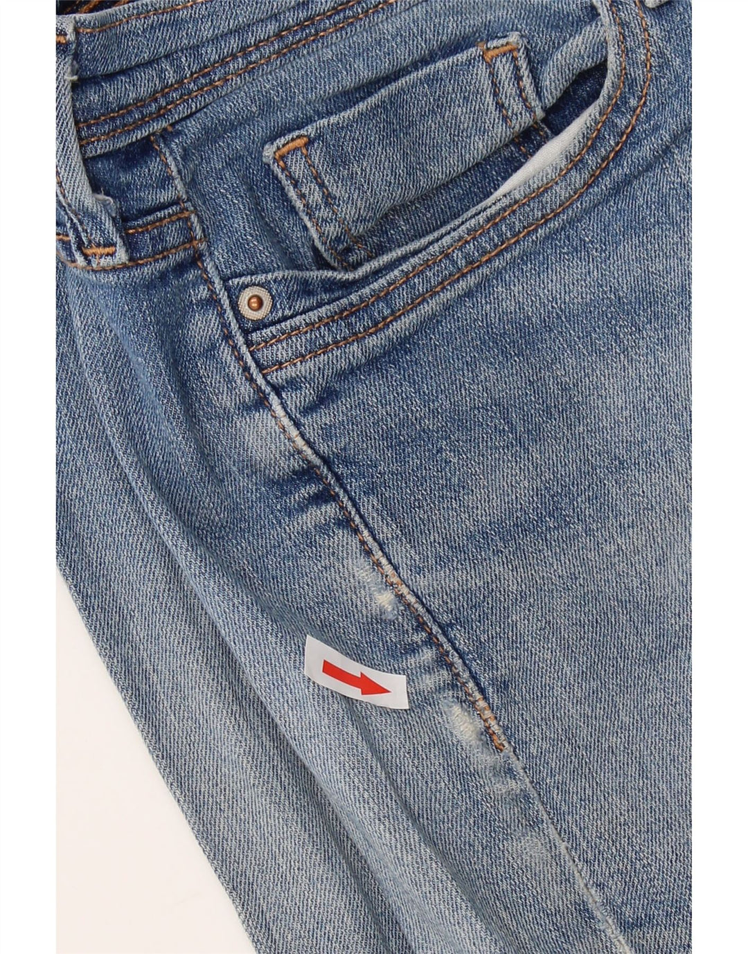 LEVI'S Dame denimshorts i mellemhøj højde US 10 Medium W30 Blå Bomuld