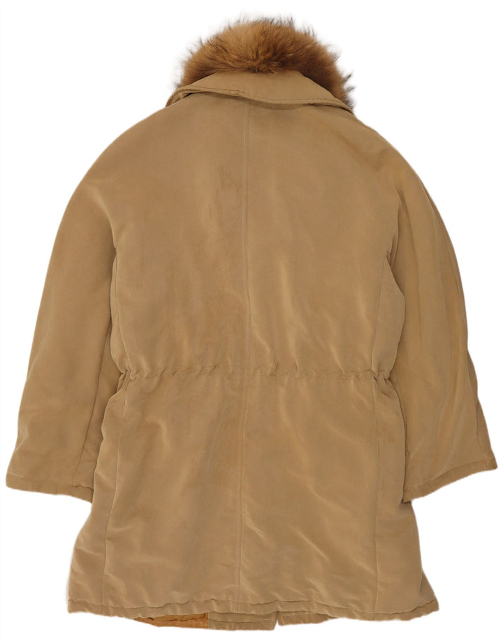 Marina Rinaldi Dame Overfrakke Størrelse 23 Medium Beige Rayon
