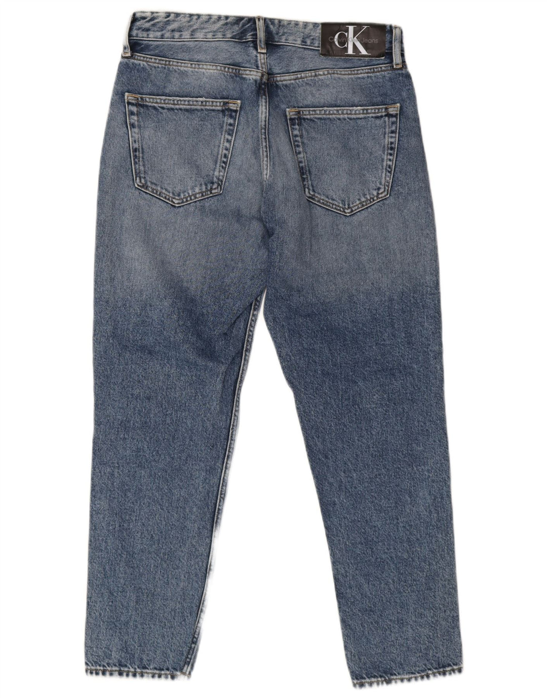 Calvin Klein Herre Distressed Slim Jeans W31 L26 Blå Bomuld