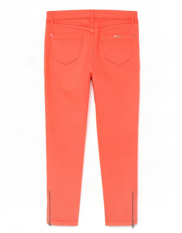 Massimo Dutti Dame Slim Jeans EU 38 Small W28 L30 Pink Bomuld