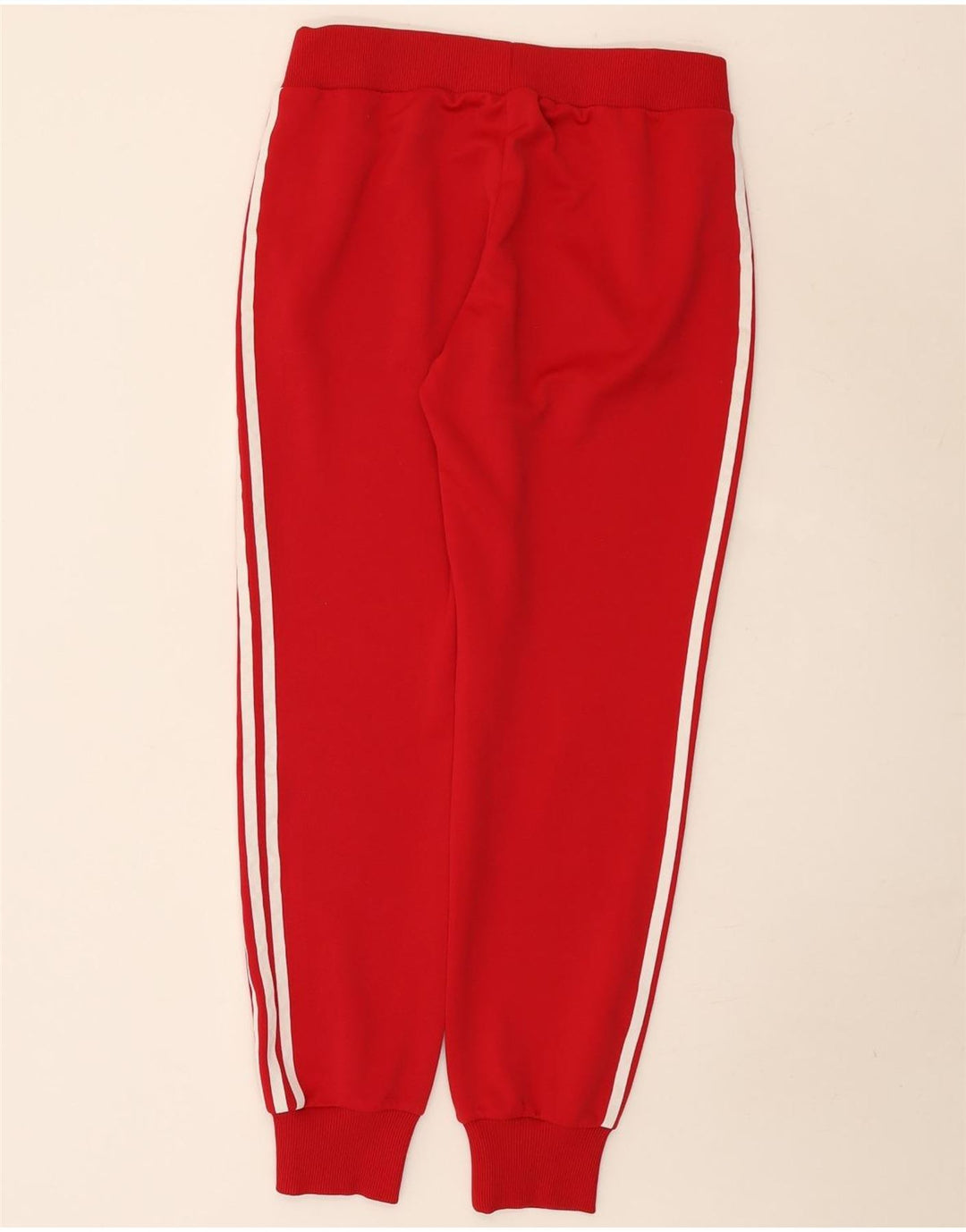 Adidas Dame træningsdragt Bukser Joggers UK 14 Large Red Polyester