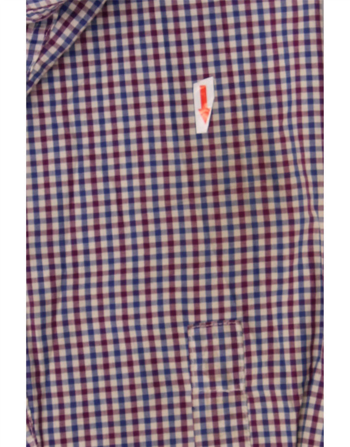 Chaps Herreskjorte XL Blå Gingham Bomuld