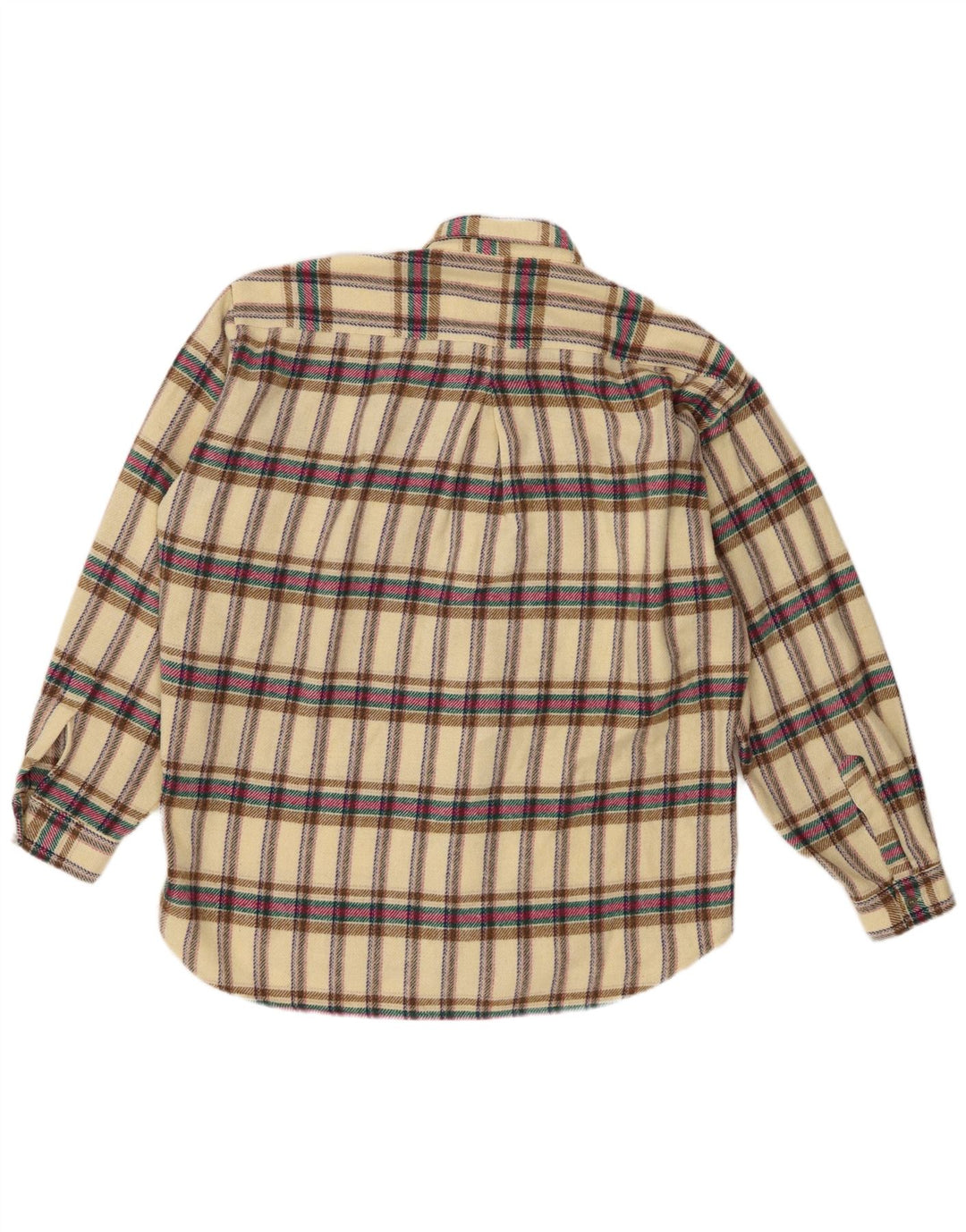 POP 84 Herre ternet flannelskjorte Medium gul plaiduld