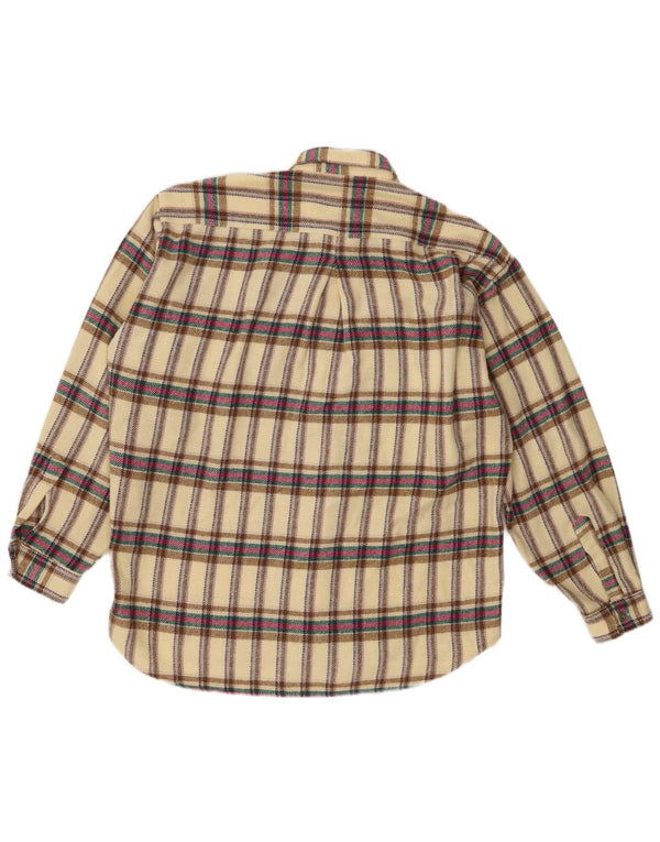 POP 84 Herre ternet flannelskjorte Medium gul plaiduld
