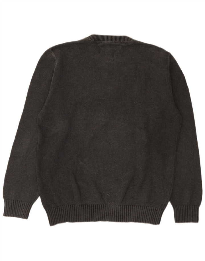 Tommy Hilfiger Herre Crew Neck Jumper Sweater Medium Grå Bomuld