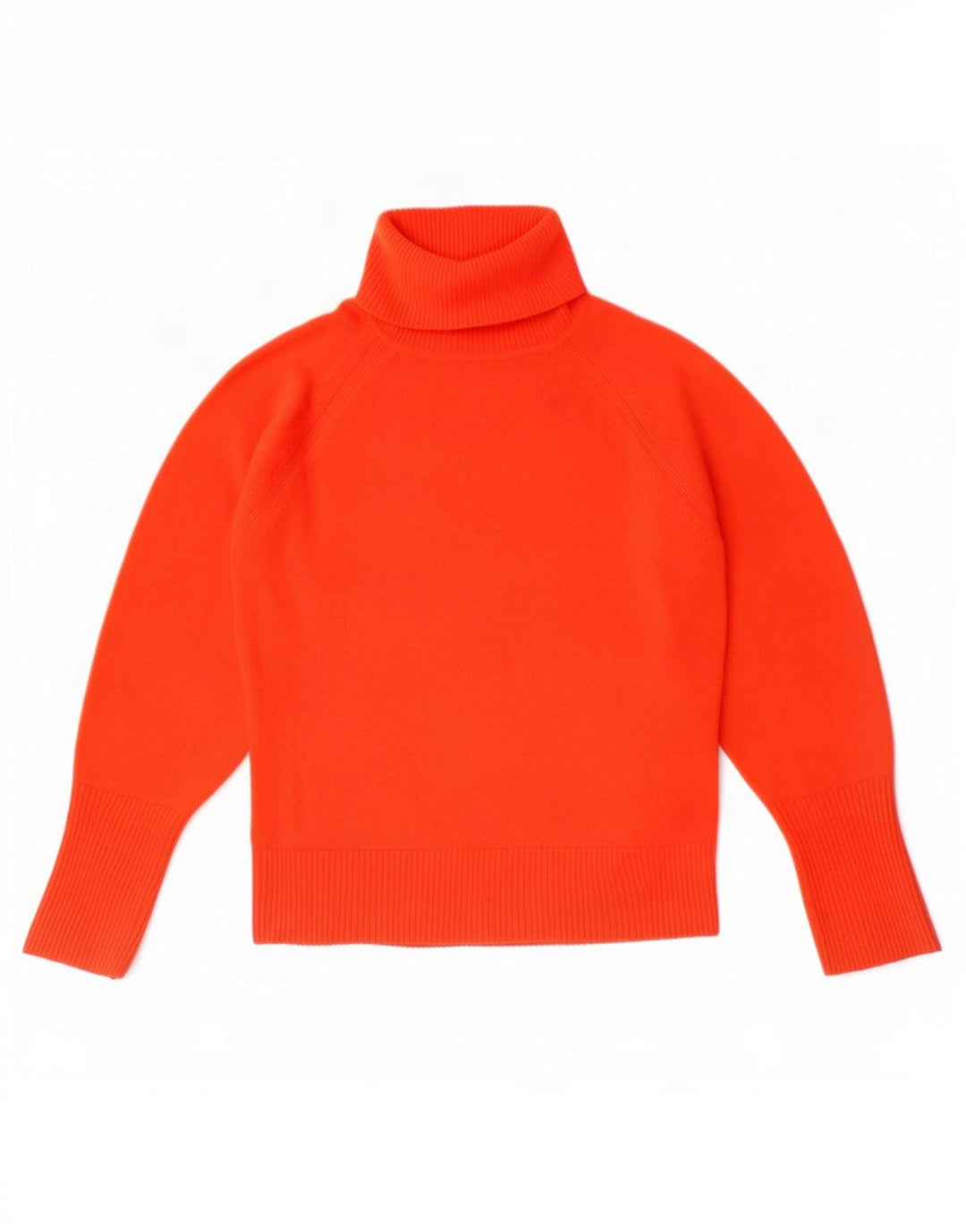 Marks & Spencer Dame Rullehals Sweater UK 10 Lille Rød Akryl