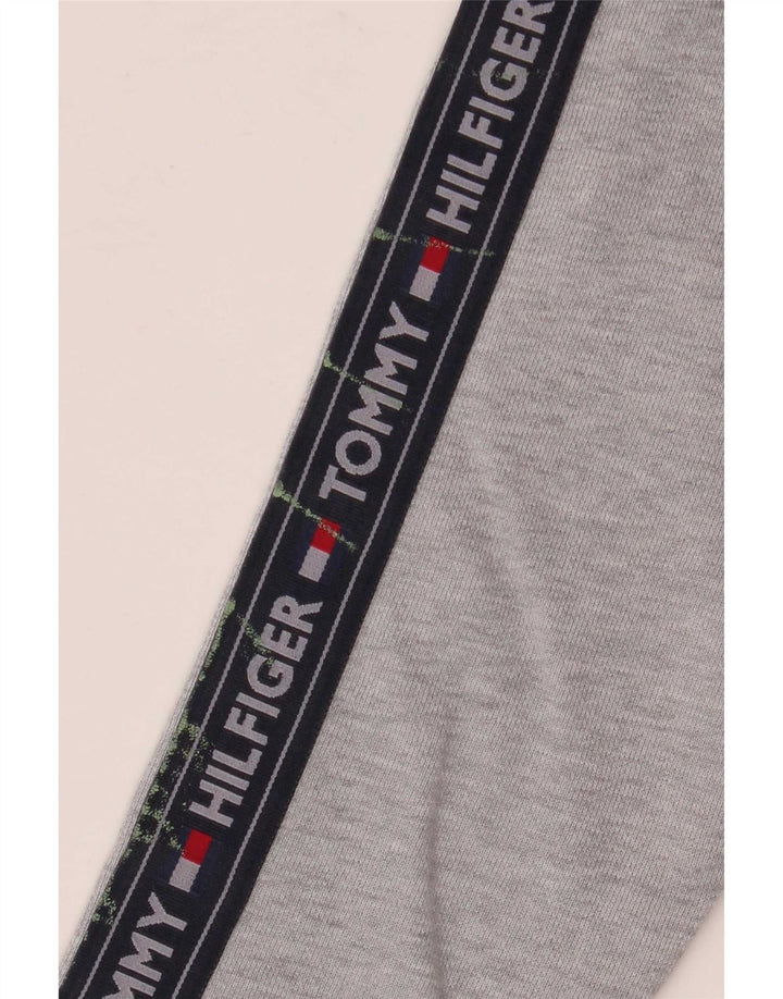 Tommy Hilfiger Herre grafisk hættetrøje med lynlås Medium Grå Colourblock