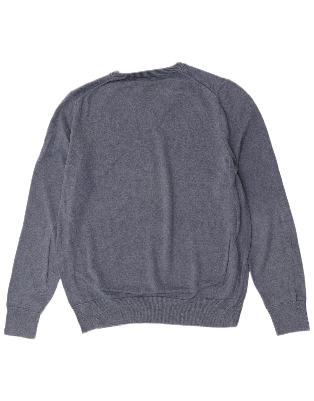 Marks & Spencer Herre V-hals sweater Stor blå bomuld