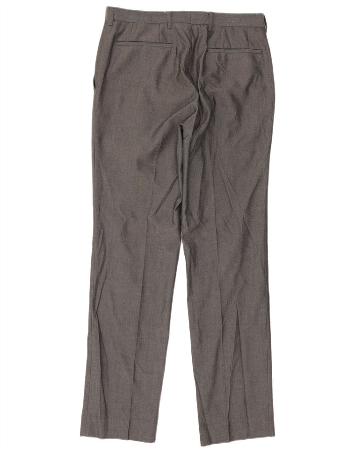 Marks & Spencer Straight Suit Bukser til mænd W30 L31 Grå polyester