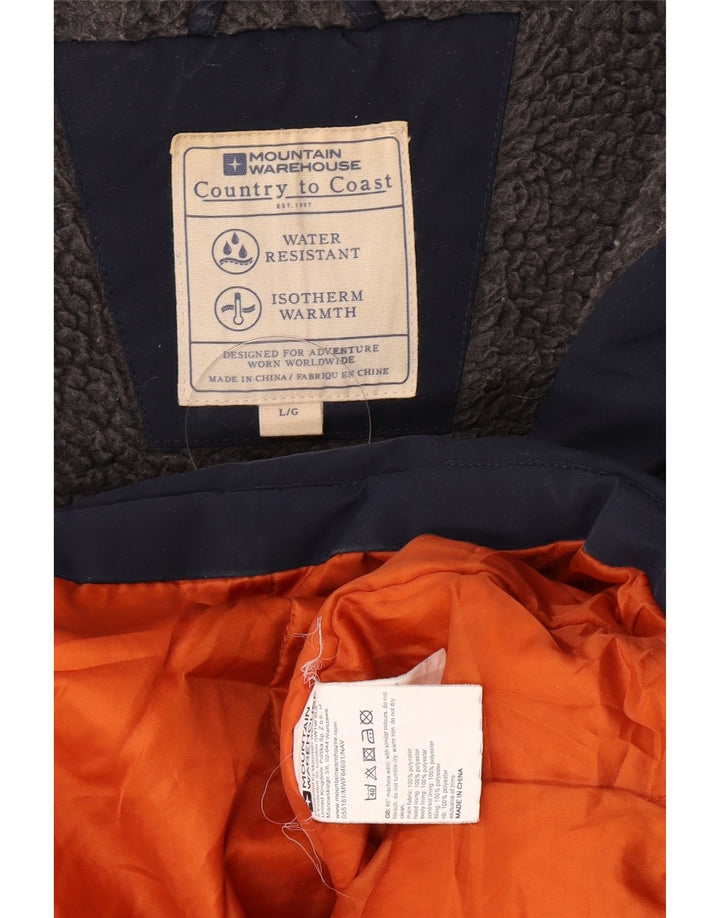 Mountain Warehouse Herre hættepolstret jakke UK 40 Large Navy Blue