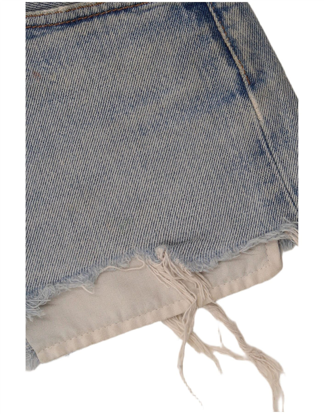 Levi's Womens 501 Distressed Mini denim nederdel W31 Medium Blue Bomuld