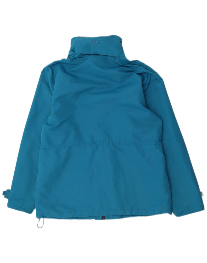 Mountain Essentials Dame Regnjakke UK 14 Stor Blå Nylon