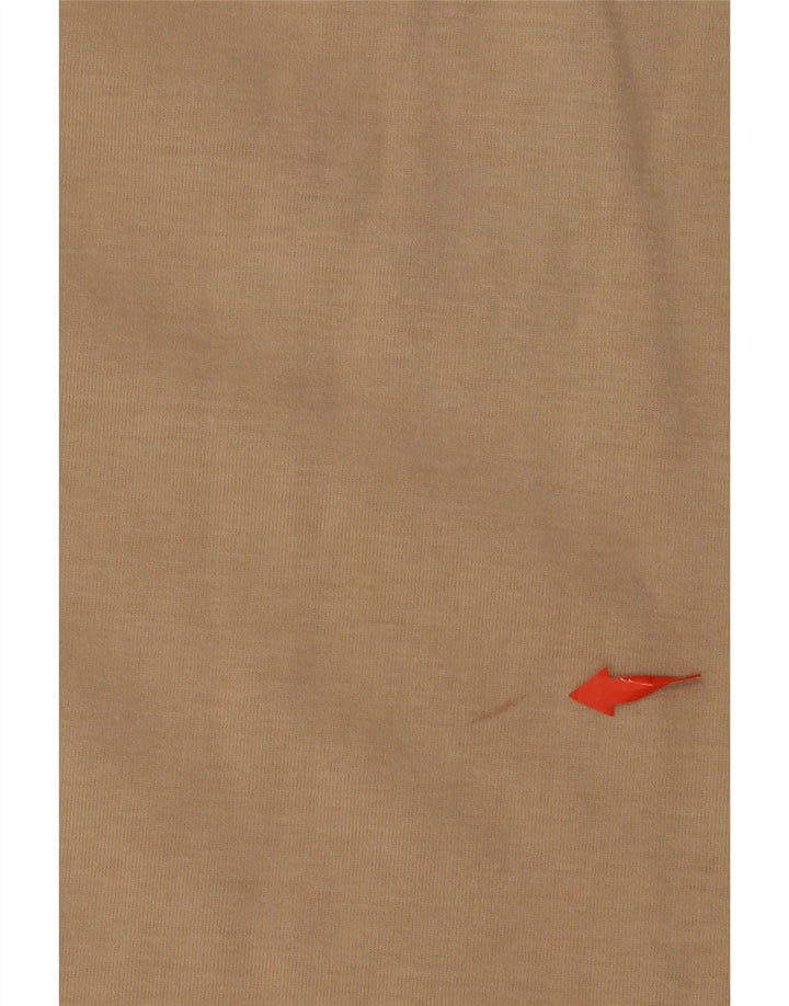 ADIDAS Langærmet Sweatshirt Jumper Kjole til kvinder UK 6 XS Beige Bomuld