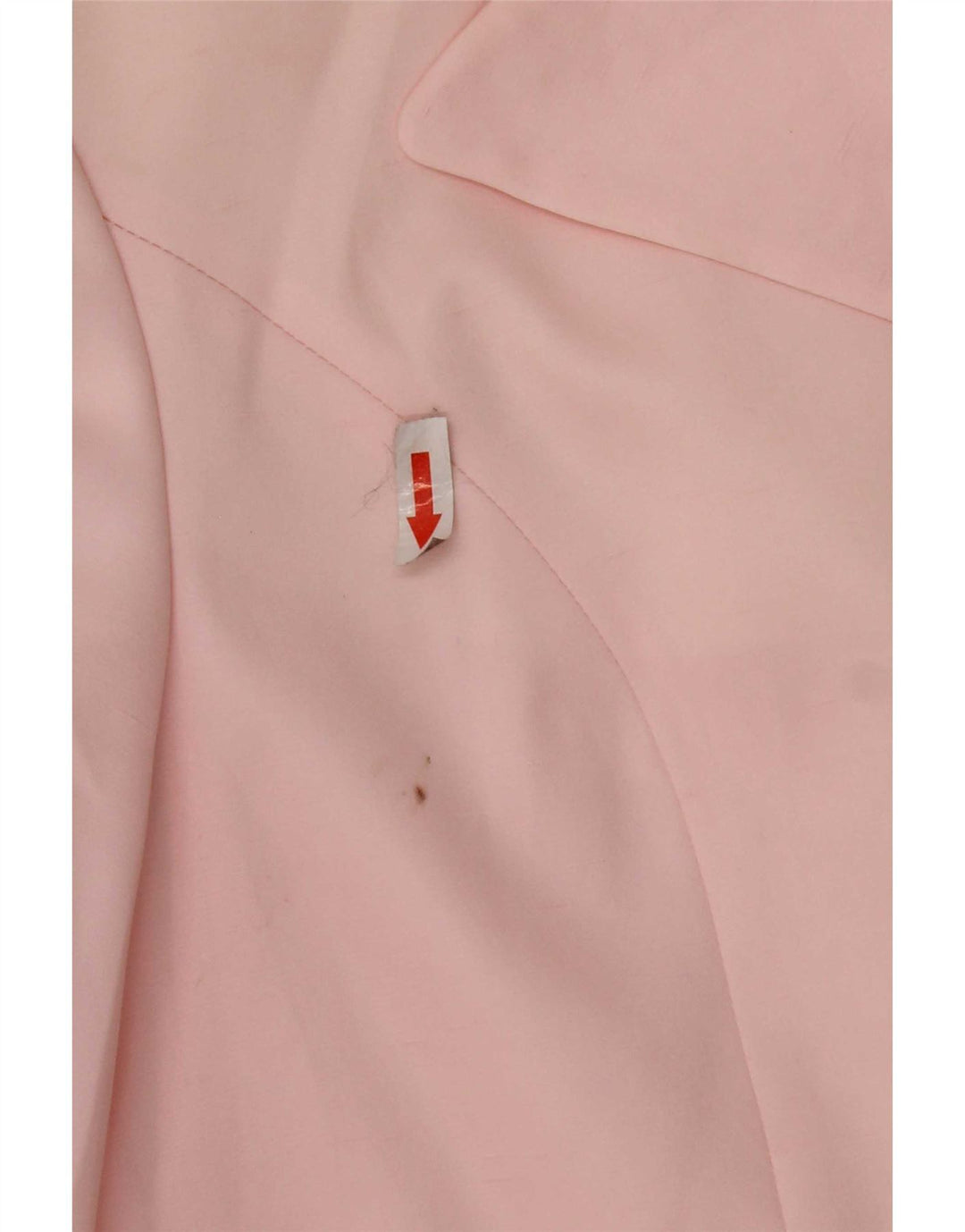 Benetton Dame Dobbeltradet Blazer Jacket UK 14 Medium Pink Polyester