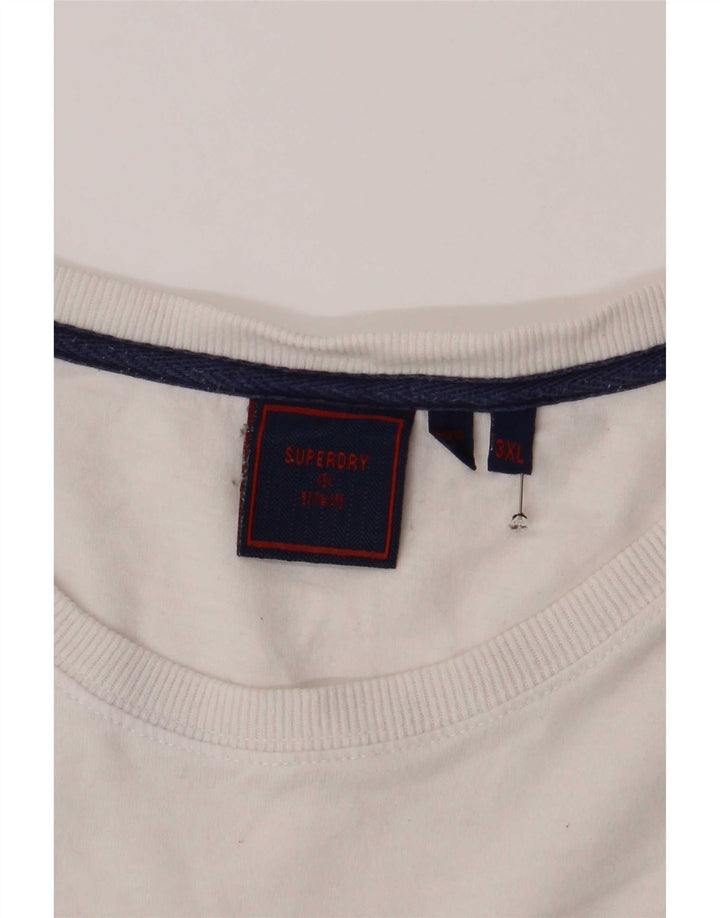 Superdry Grafisk T-shirt top til mænd 3XL Hvid
